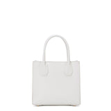 Borsa a mano da donna 100% pelle vegana PU 713-1PT-WHITE Diana&co