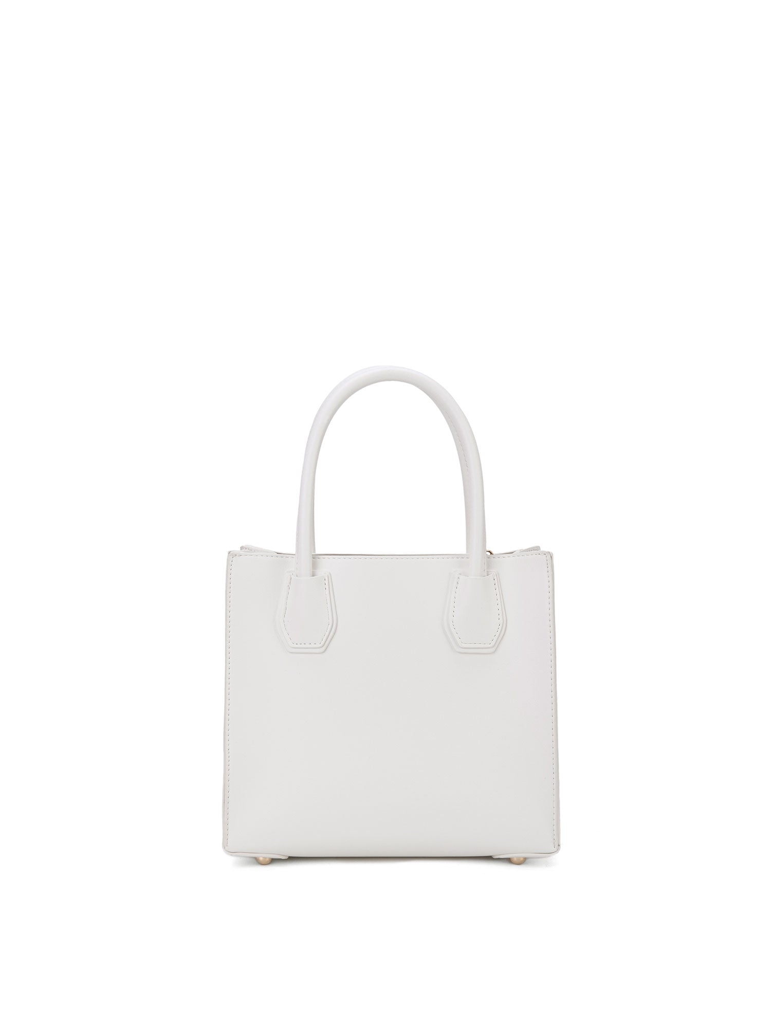 Borsa a mano da donna 100% pelle vegana PU 713-1PT-WHITE Diana&co