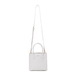 Borsa a mano da donna 100% pelle vegana PU 713-1PT-WHITE Diana&co