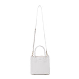 Borsa a mano da donna 100% pelle vegana PU 713-1PT-WHITE Diana&co
