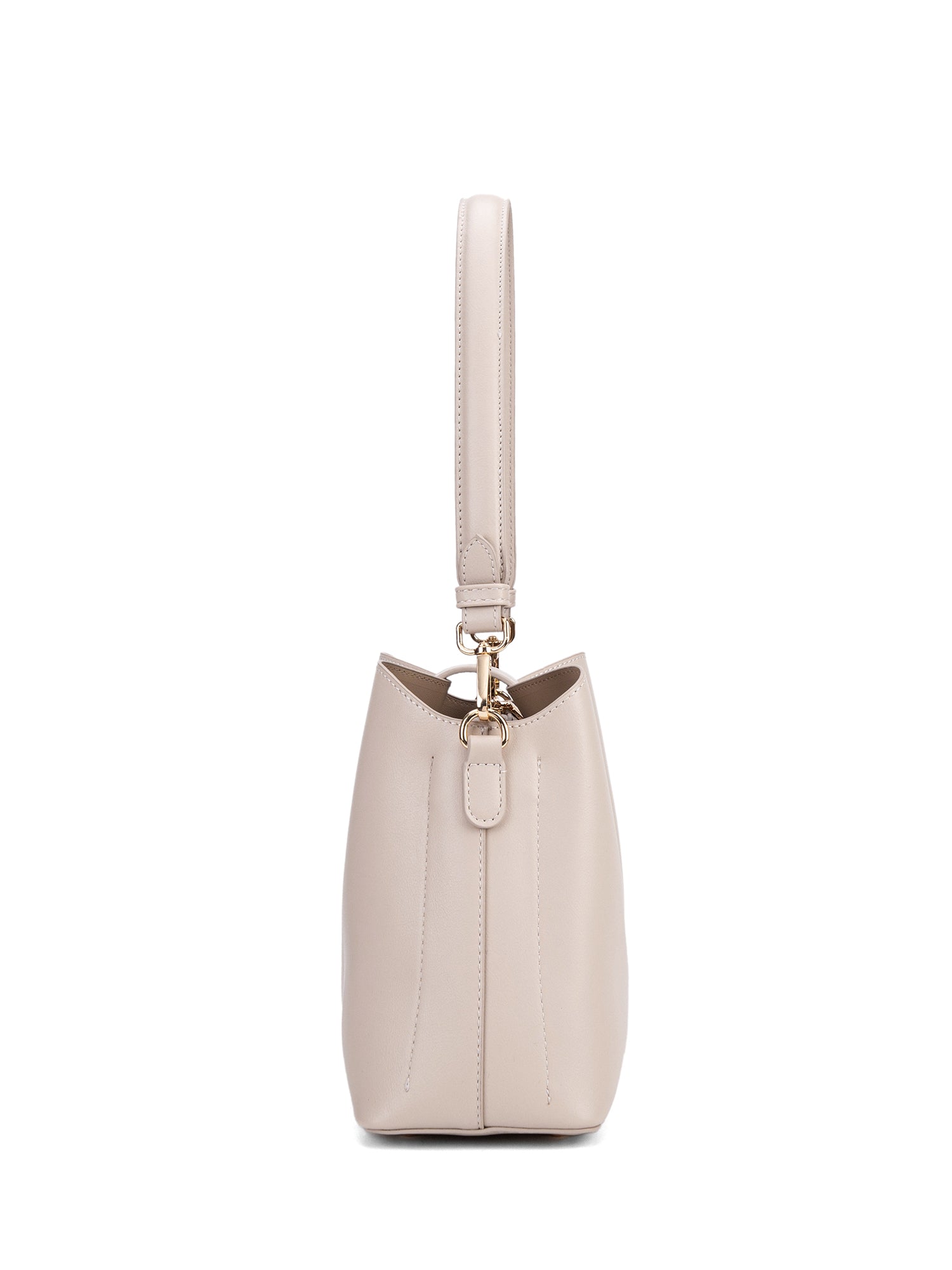 Borsa a spalla da donna 100% pelle vegana PU 713-3PT-BEIGE Diana&co