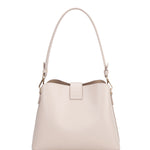 Borsa a spalla da donna 100% pelle vegana PU 713-3PT-BEIGE Diana&co