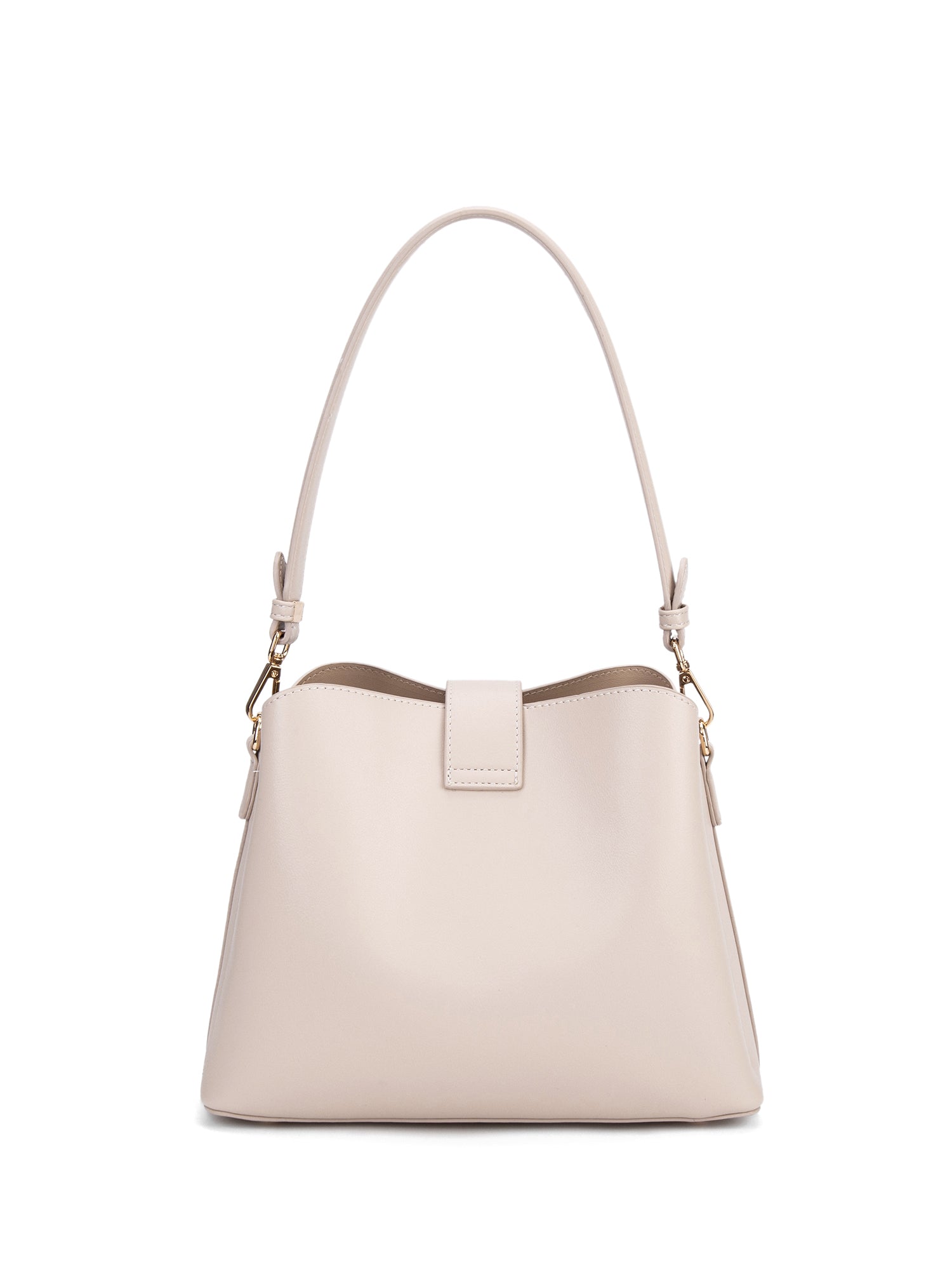 Borsa a spalla da donna 100% pelle vegana PU 713-3PT-BEIGE Diana&co