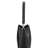 Borsa a spalla da donna 100% pelle vegana PU 713-3PT-BLACK Diana&co