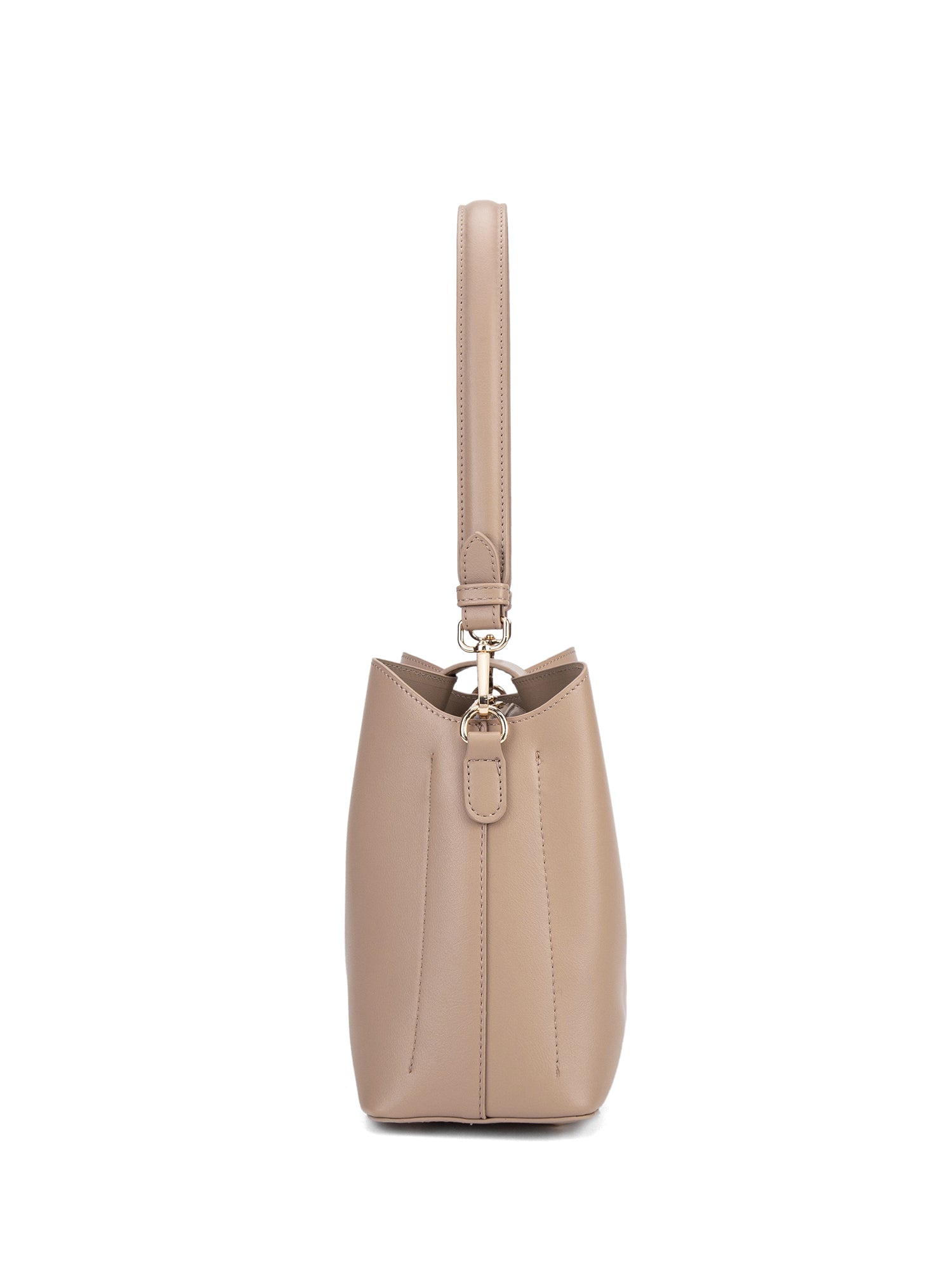 Borsa a spalla da donna 100% pelle vegana PU 713-3PT-CAFFELATTE Diana&co