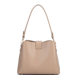 Borsa a spalla da donna 100% pelle vegana PU 713-3PT-CAFFELATTE Diana&co