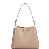 Borsa a spalla da donna 100% pelle vegana PU 713-3PT-CAFFELATTE Diana&co