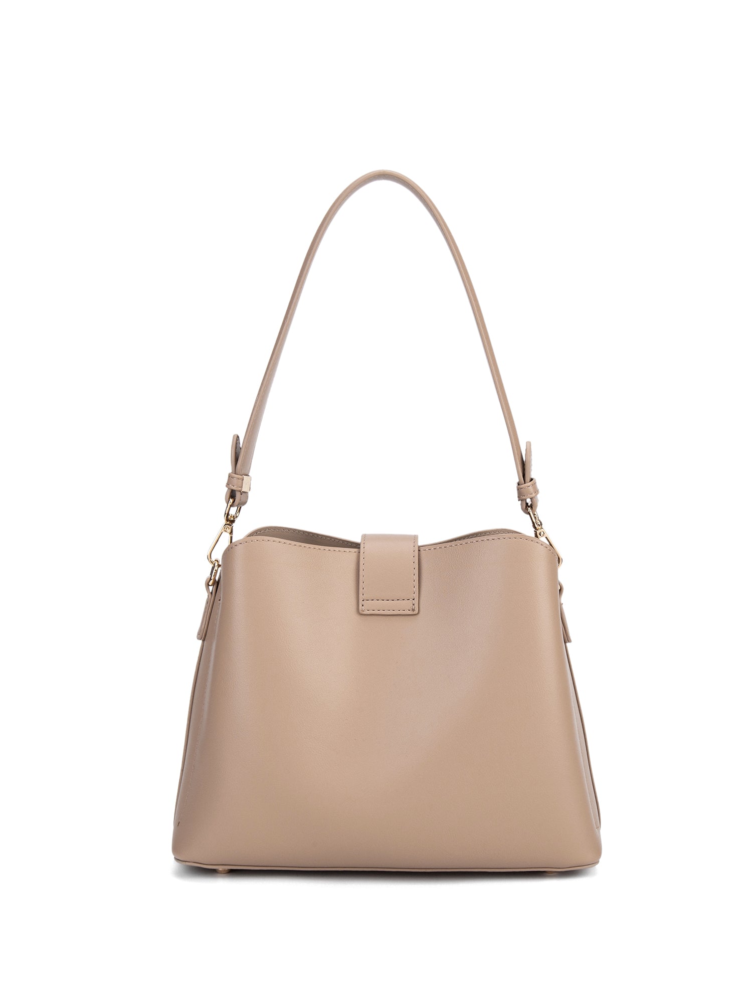 Borsa a spalla da donna 100% pelle vegana PU 713-3PT-CAFFELATTE Diana&co