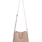 Borsa a spalla da donna 100% pelle vegana PU 713-3PT-CAFFELATTE Diana&co