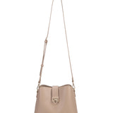 Borsa a spalla da donna 100% pelle vegana PU 713-3PT-CAFFELATTE Diana&co