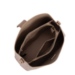 Borsa a spalla da donna 100% pelle vegana PU 713-3PT-CAFFELATTE Diana&co