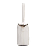 Borsa a spalla da donna 100% pelle vegana PU 713-3PT-IVORY Diana&co