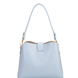 Borsa a spalla da donna 100% pelle vegana PU 713-3PT-LIGHTBLUE Diana&co