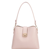 Borsa a spalla da donna 100% pelle vegana PU 713-3PT-ROSE Diana&co