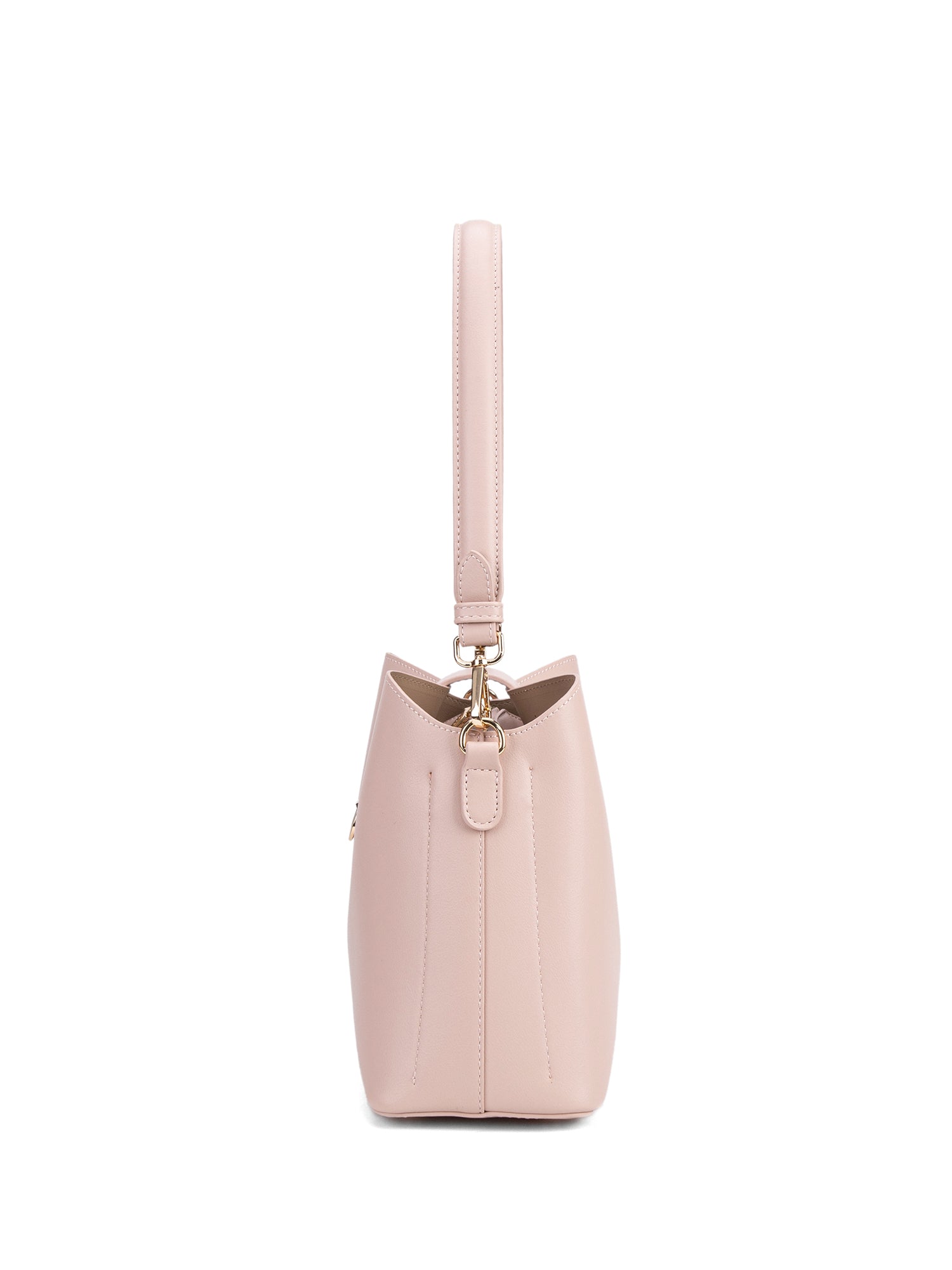 Borsa a spalla da donna 100% pelle vegana PU 713-3PT-ROSE Diana&co