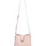 Borsa a spalla da donna 100% pelle vegana PU 713-3PT-ROSE Diana&co