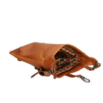 Borsa a tracolla da uomo in vera pelle RFID HILB-6169-CUOIO Hill Burry