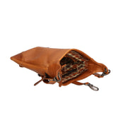 Borsa a tracolla da uomo in vera pelle RFID HILB-6169-CUOIO Hill Burry