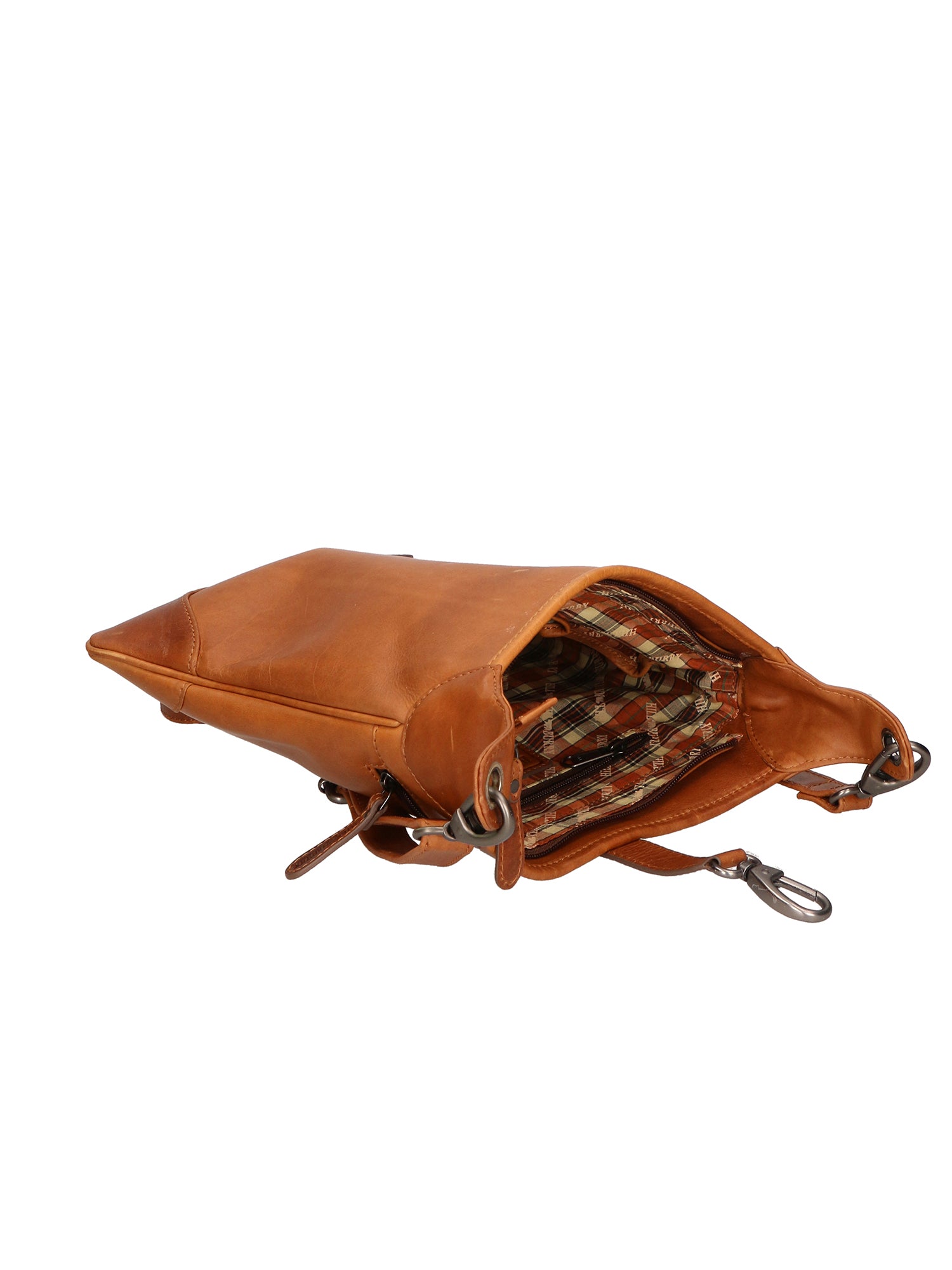 Borsa a tracolla da uomo in vera pelle RFID HILB-6169-CUOIO Hill Burry