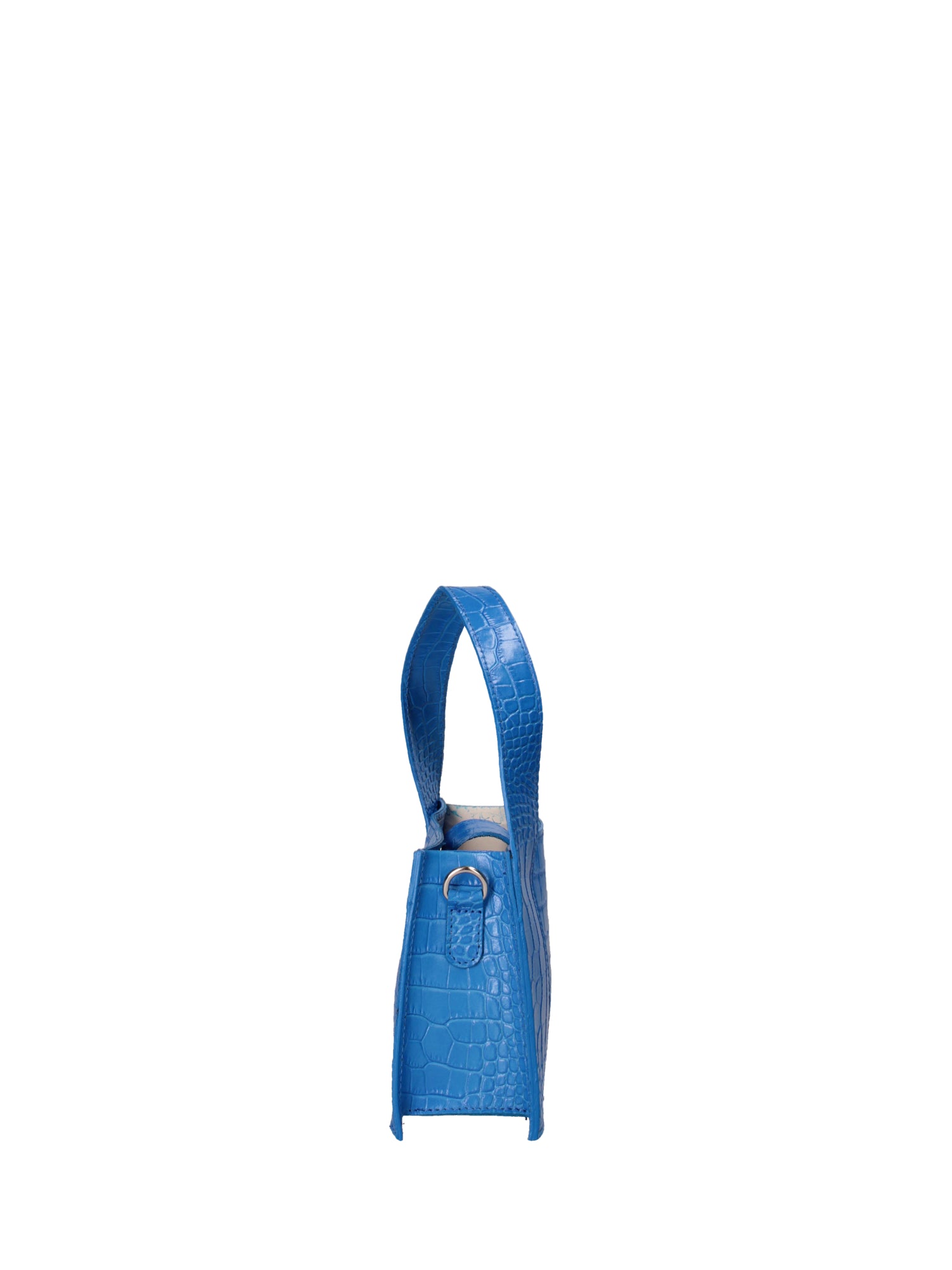 Borsa a mano da donna Vera pelle effetto cocco 07220-C22 BLUETTE Roberta Rossi