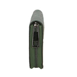 Nohemi Portafoglio donna vera pelle Zip 524072-VERDE GREEN Gave Lux