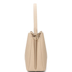 Borsa a spalla da donna 100% pelle vegana PU 714-1PT-ALMOND Diana&co