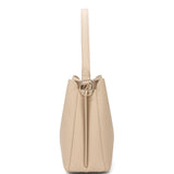 Borsa a spalla da donna 100% pelle vegana PU 714-1PT-ALMOND Diana&co