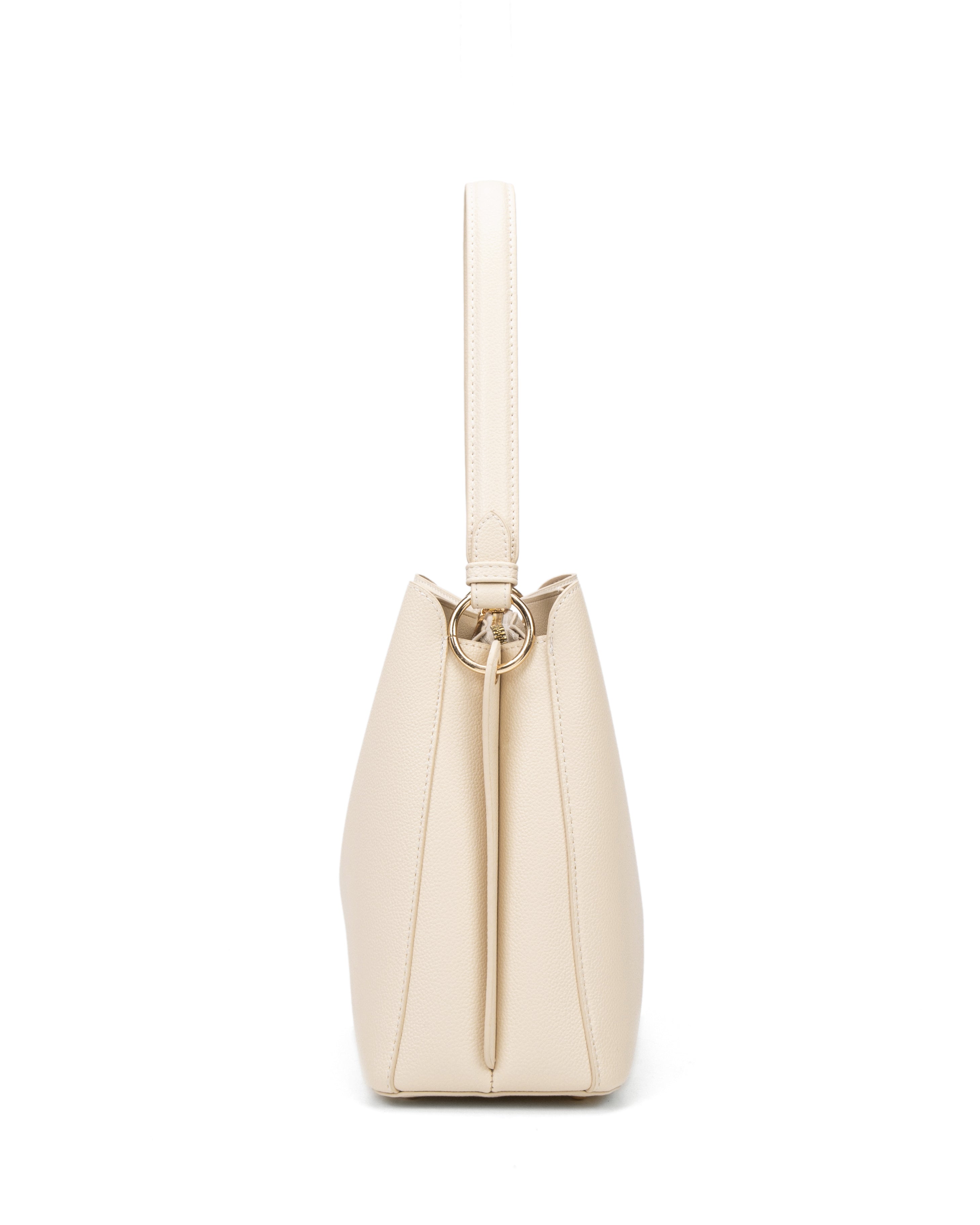 Borsa a spalla da donna 100% pelle vegana PU 714-1PT-BEIGE Diana&co