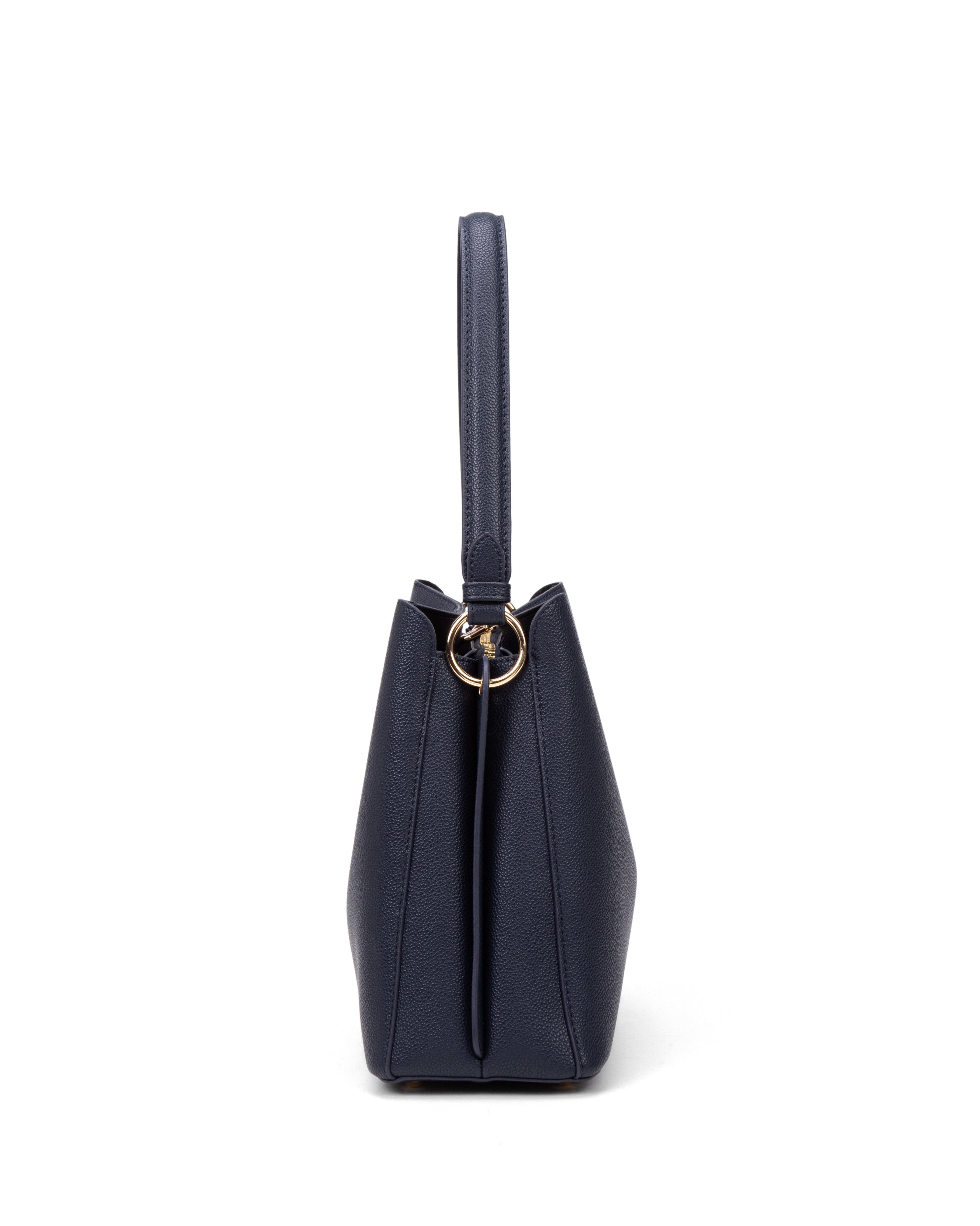 Borsa a spalla da donna 100% pelle vegana PU 714-1PT-NAVYBLUE Diana&co