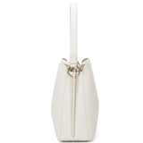 Borsa a spalla da donna 100% pelle vegana PU 714-1PT-WHITE Diana&co