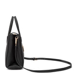 Borsa a mano da donna 100% pelle vegana PU 714-2PT-BLACK Diana&co