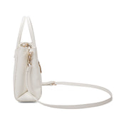 Borsa a mano da donna 100% pelle vegana PU 714-2PT-WHITE Diana&co