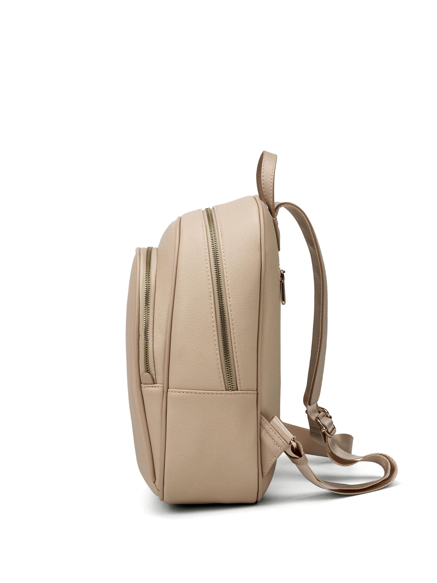 Zaino da donna in pelle vegana Casual 714-3PT-ALMOND Diana&co