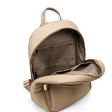 Zaino da donna in pelle vegana Casual 714-3PT-ALMOND Diana&co