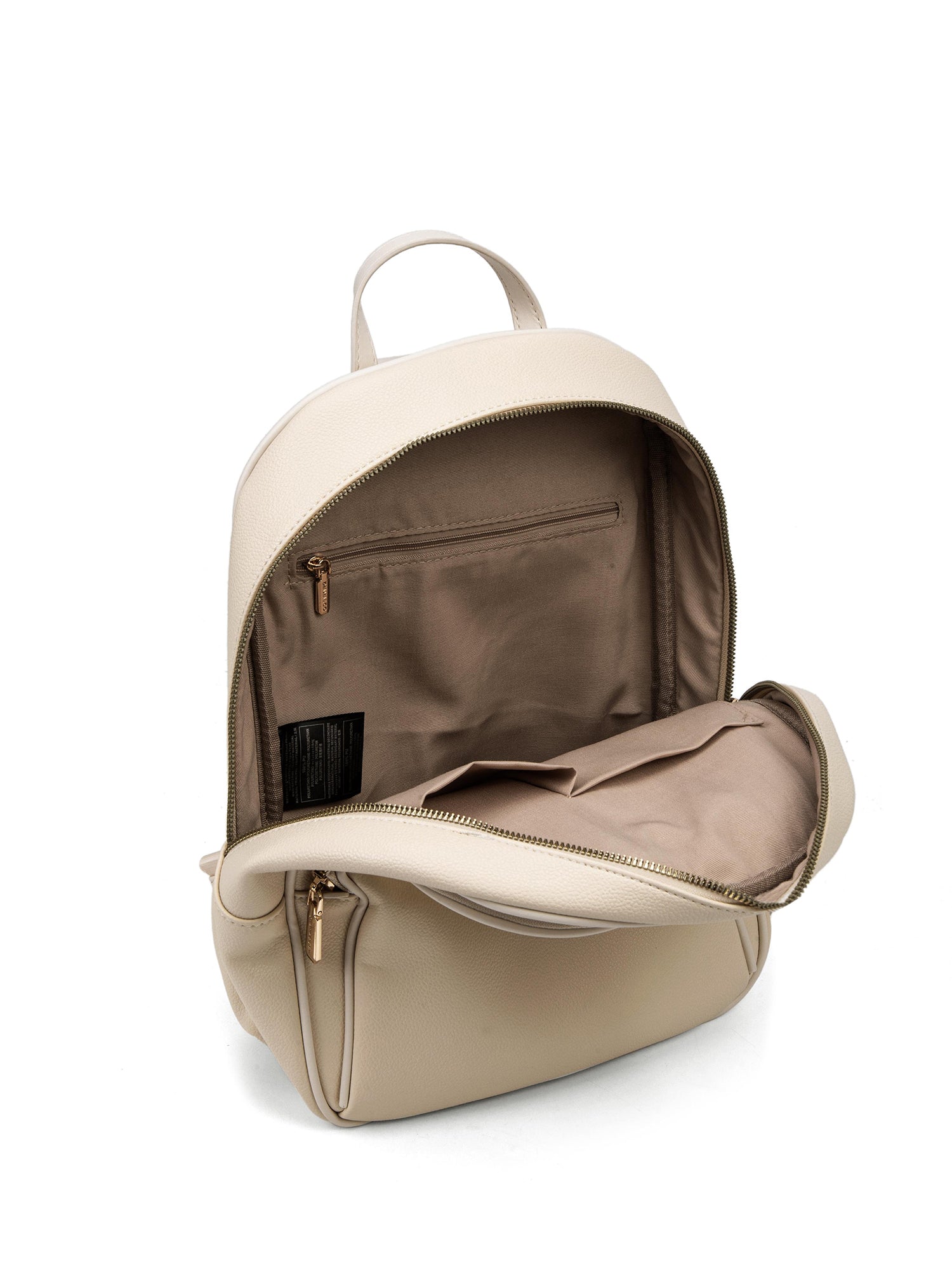 Zaino da donna in pelle vegana Casual 714-3PT-BEIGE Diana&co