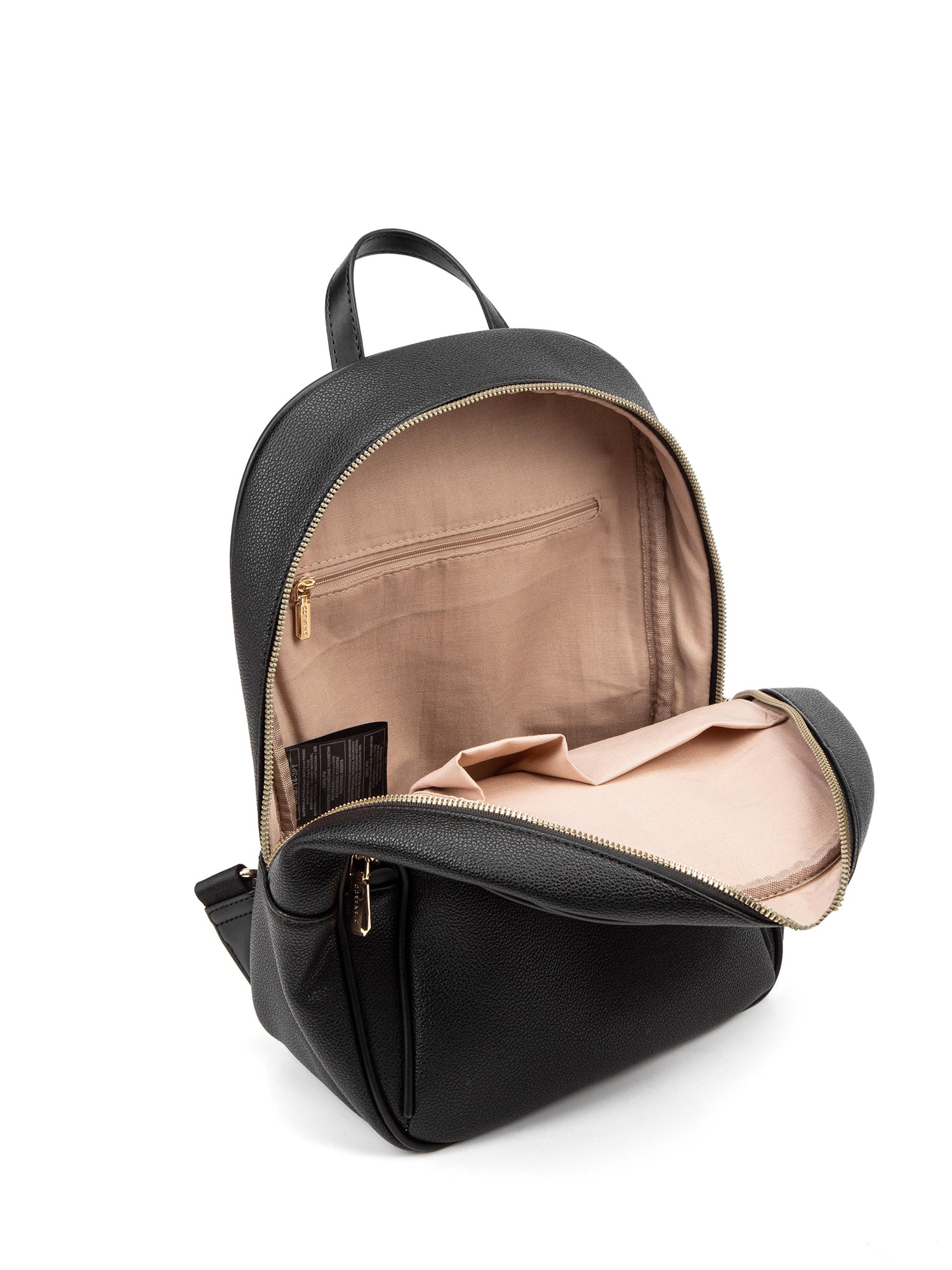 Zaino da donna in pelle vegana Casual 714-3PT-BLACK Diana&co