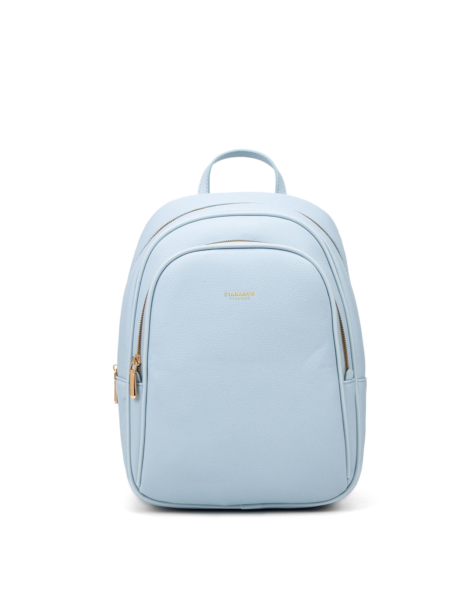 Zaino da donna in pelle vegana Casual 714-3PT-LIGHT BLUE Diana&co
