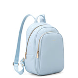 Zaino da donna in pelle vegana Casual 714-3PT-LIGHT BLUE Diana&co