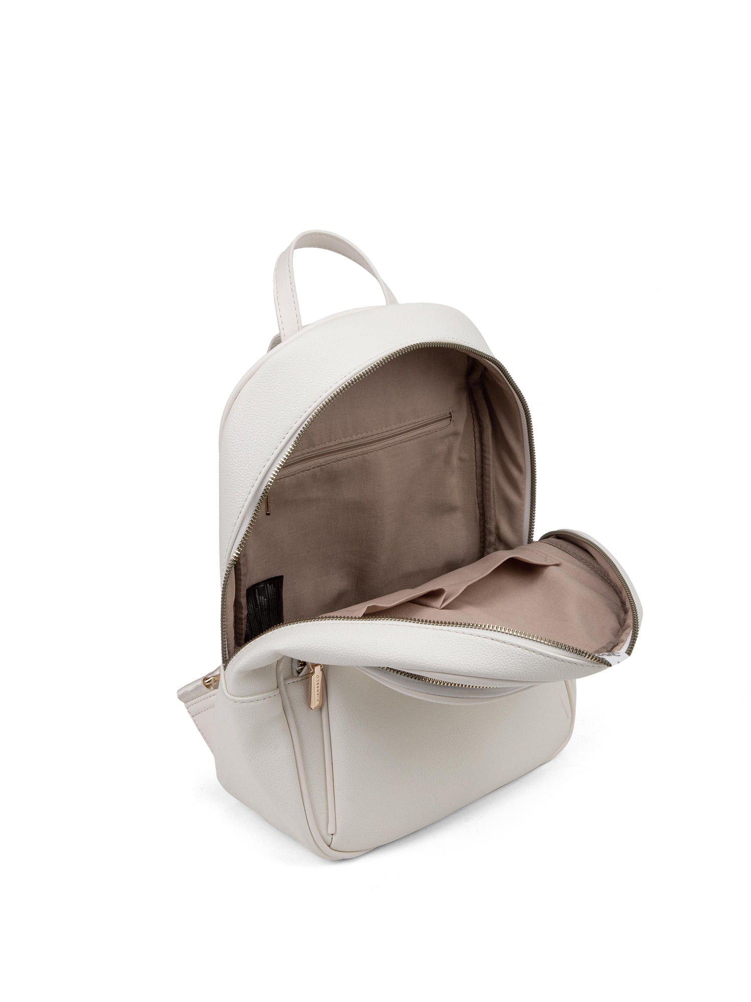 Zaino da donna in pelle vegana Casual 714-3PT-WHITE Diana&co