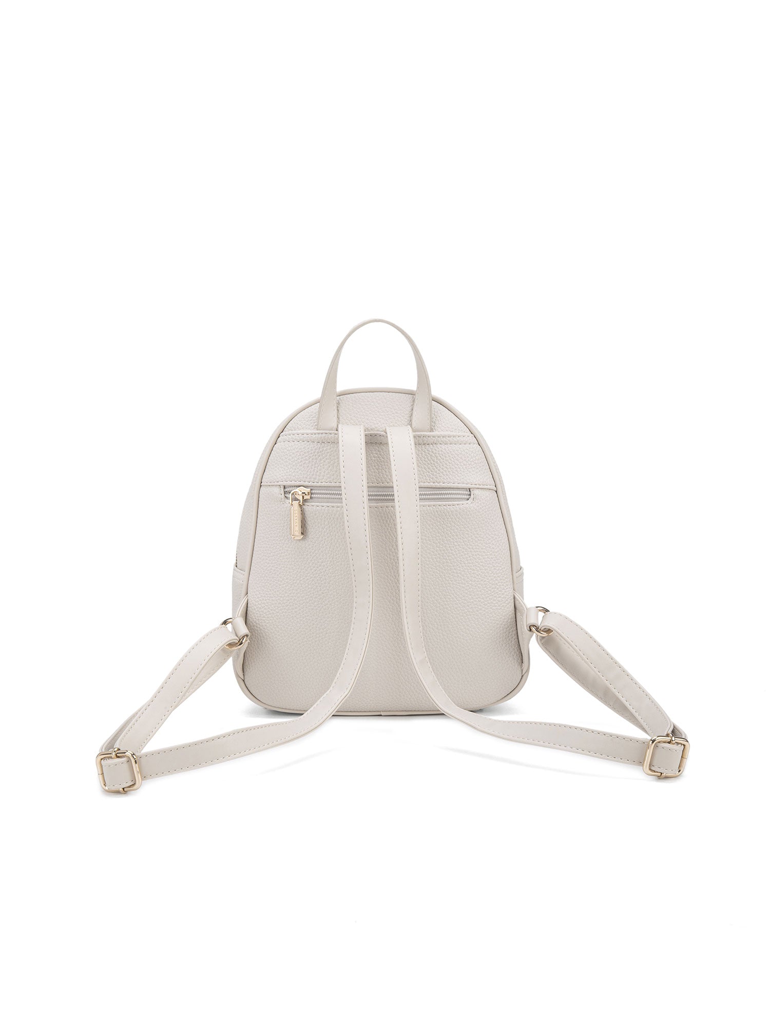 Zaino da donna in pelle vegana Casual 715-2PT-BEIGE Diana&co