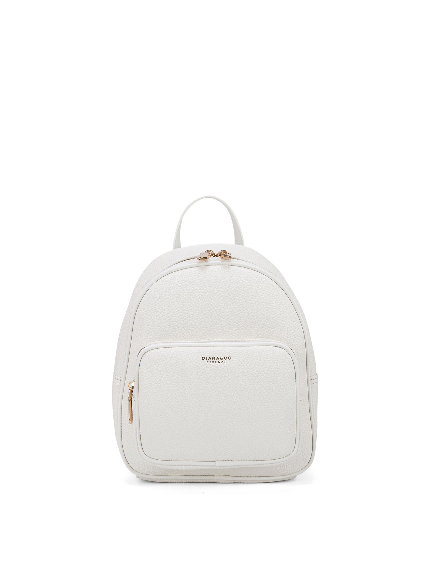 Zaino da donna in pelle vegana Casual 715-2PT-WHITE Diana&co