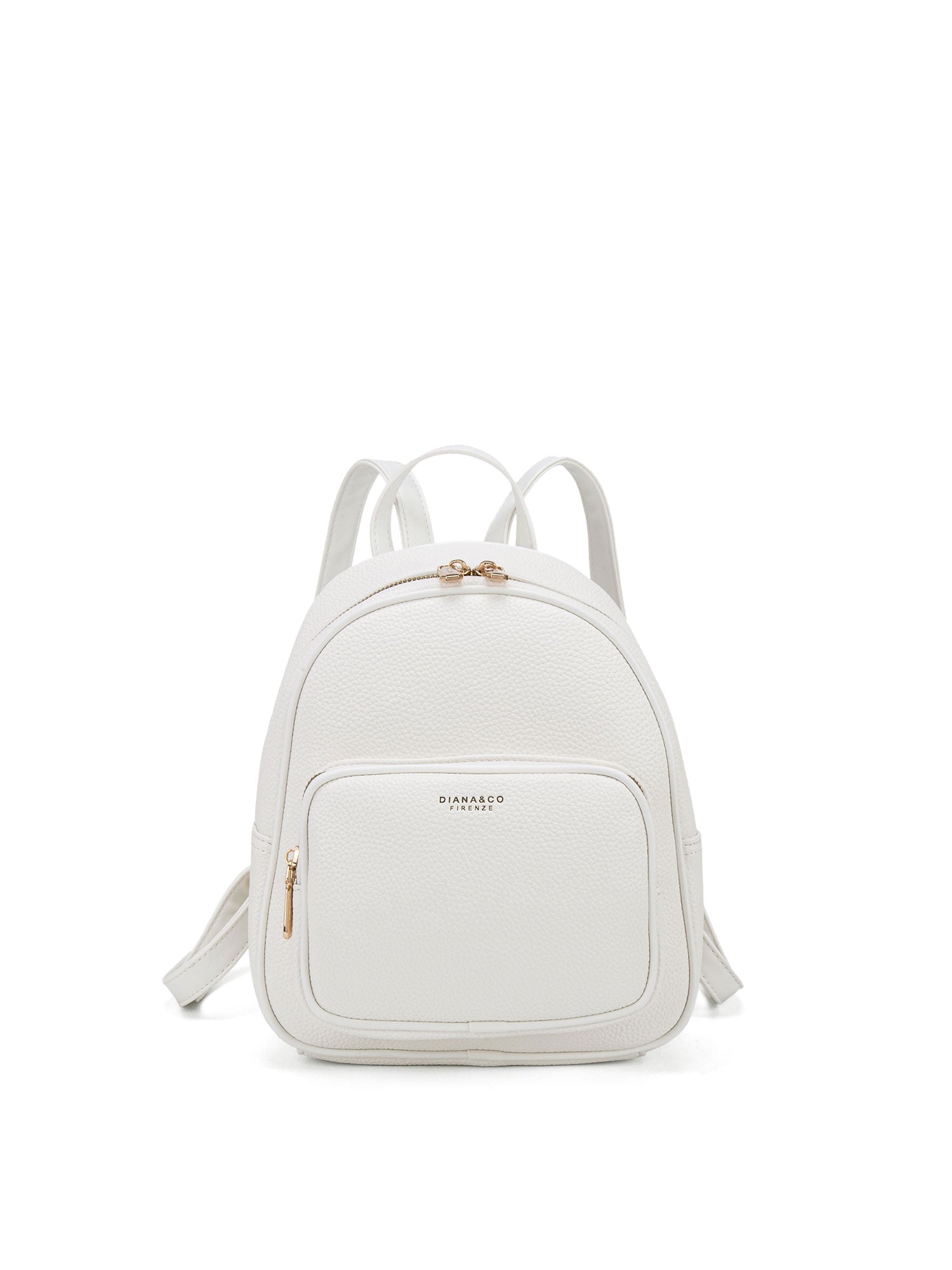 Zaino da donna in pelle vegana Casual 715-2PT-WHITE Diana&co