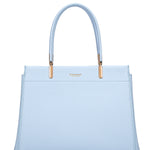 Borsa a mano da donna 100% pelle vegana PU 716-1PT-BABYBLUE Diana&co
