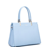 Borsa a mano da donna 100% pelle vegana PU 716-1PT-BABYBLUE Diana&co