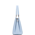 Borsa a mano da donna 100% pelle vegana PU 716-1PT-BABYBLUE Diana&co