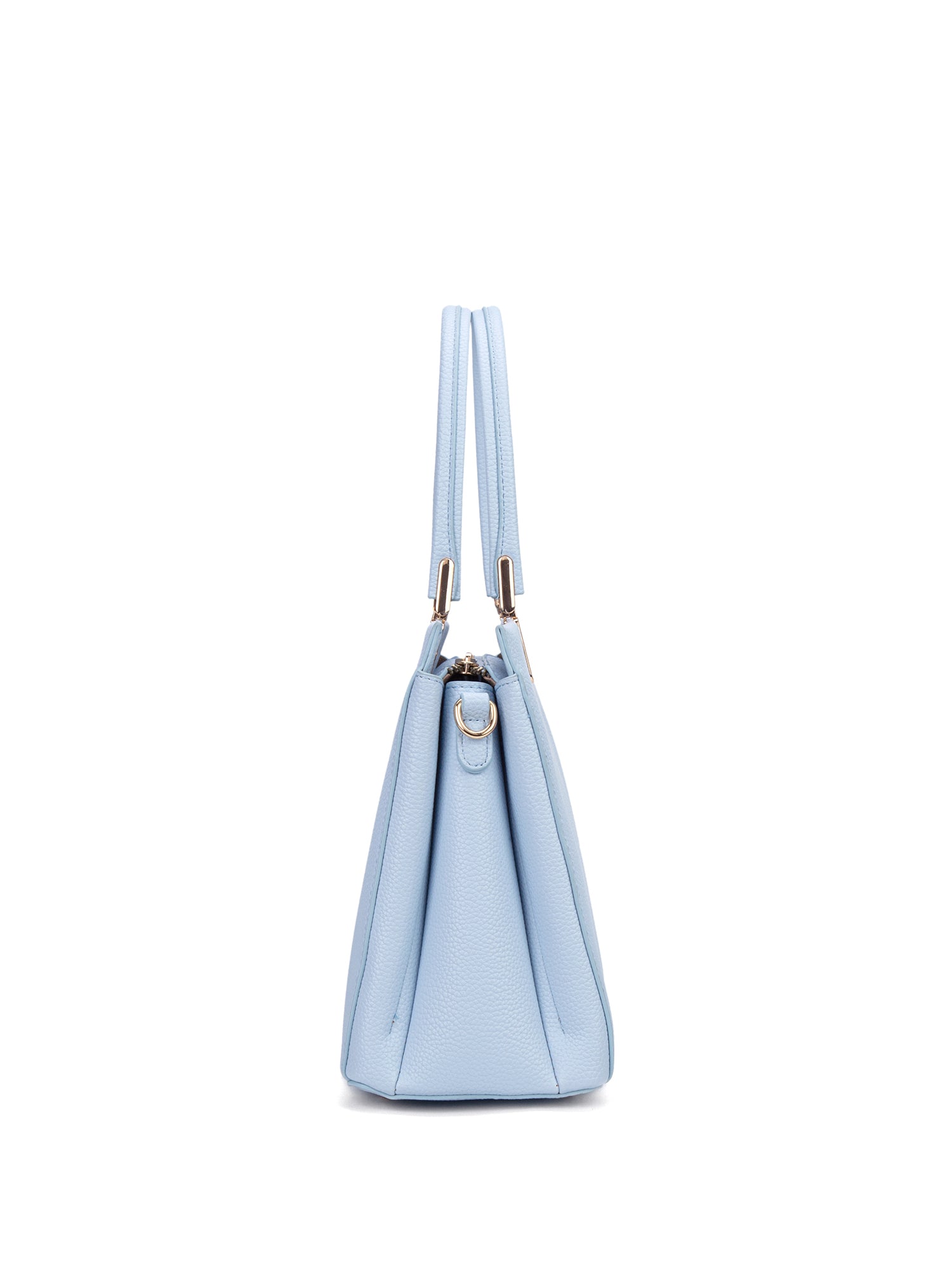 Borsa a mano da donna 100% pelle vegana PU 716-1PT-BABYBLUE Diana&co