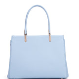 Borsa a mano da donna 100% pelle vegana PU 716-1PT-BABYBLUE Diana&co