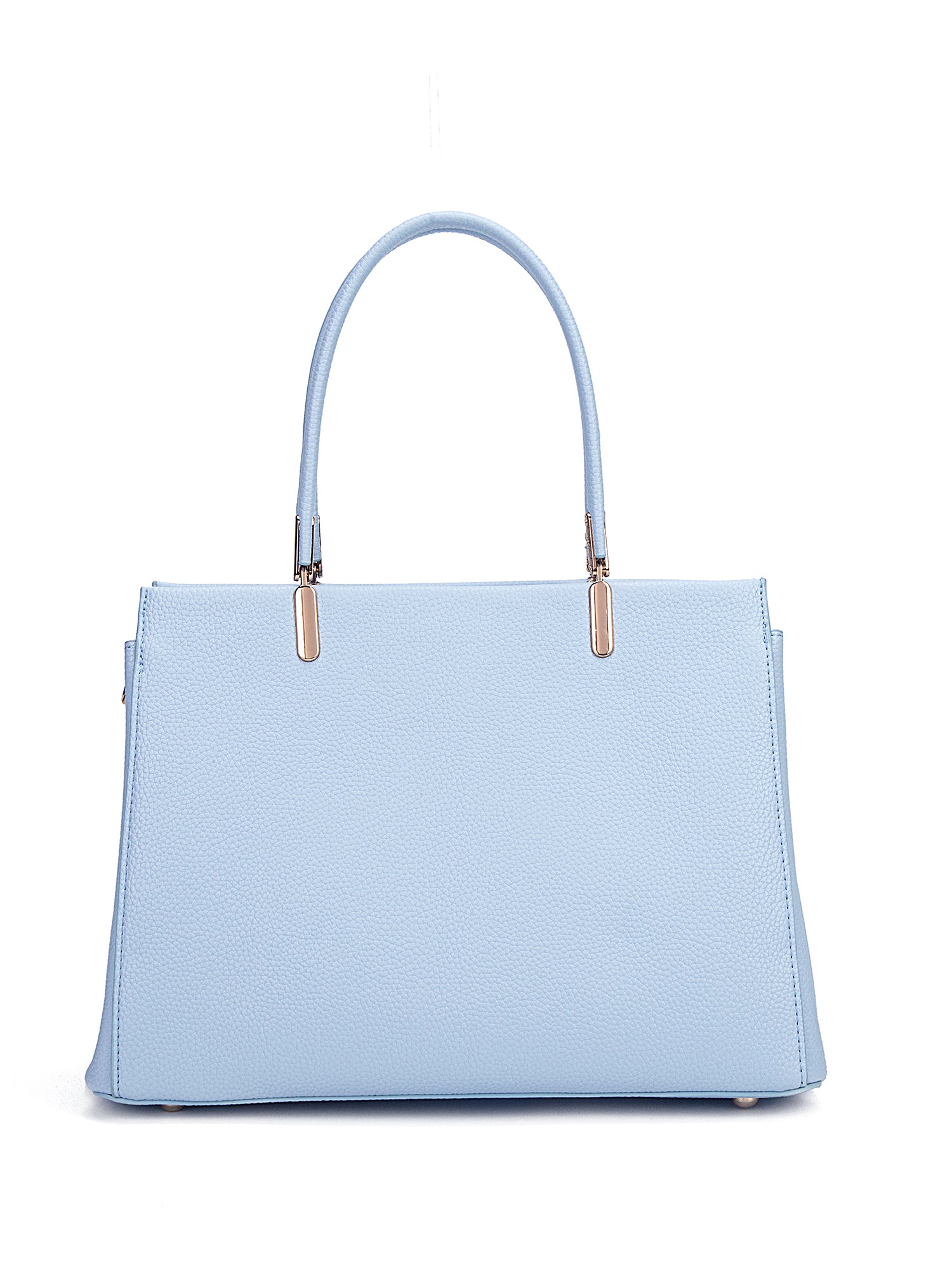 Borsa a mano da donna 100% pelle vegana PU 716-1PT-BABYBLUE Diana&co