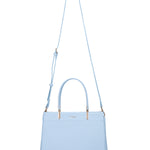 Borsa a mano da donna 100% pelle vegana PU 716-1PT-BABYBLUE Diana&co