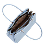 Borsa a mano da donna 100% pelle vegana PU 716-1PT-BABYBLUE Diana&co